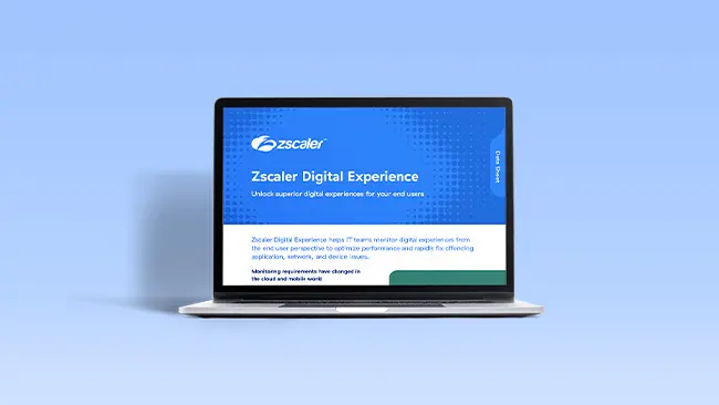 Folha de dados da Zscaler Digital Experience 